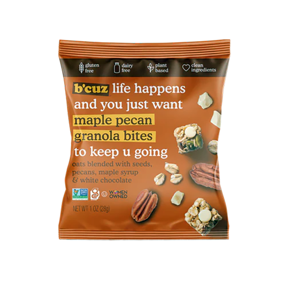 B'Cuz Snacks - Granola Bites - Maple Pecan 1oz