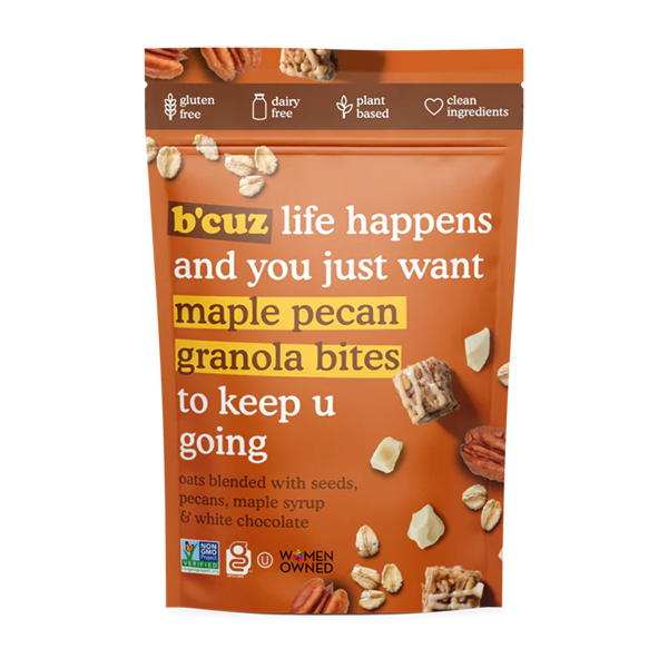 B'Cuz Snacks - Granola Bites - Maple Pecan 3oz