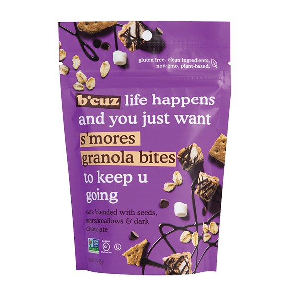 B'Cuz Snacks - Granola Bites - S'mores 3oz