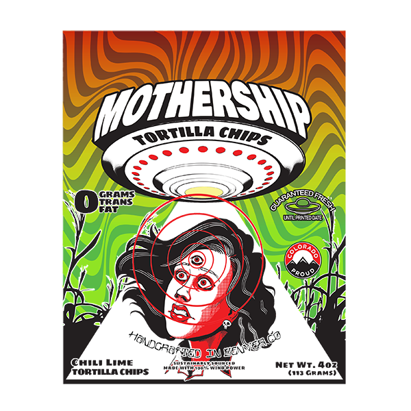 Mothership Tortilla Chips - Chili Lime 12/4oz ***Special Order
