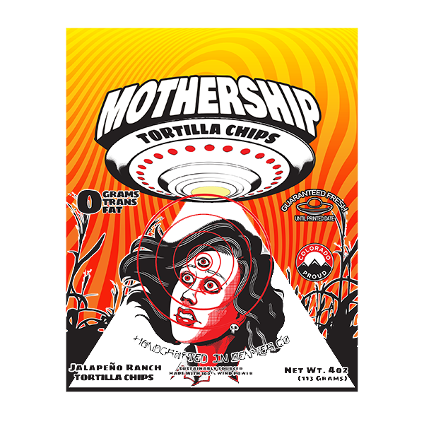 Mothership Tortilla Chips - Jalapeno Ranch 12/4oz ***Special Order