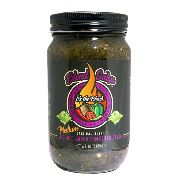 Ideal Foods - Blend Salsa - Emerald Green Tomatillo Medium 12/16oz ***SPECIAL ORDER