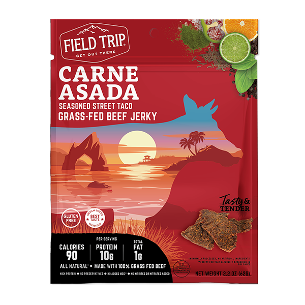 Field Trip Snacks - Beef Jerky - Carne Asada Street Taco 2.2oz