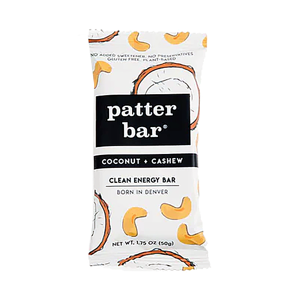 Patter Bar - Nutritional Bar - Coconut Cashew 12/1.75oz