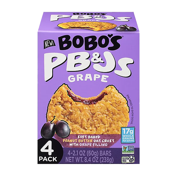 Bobo's - PB&Js- Grape 4-pack 8.4oz