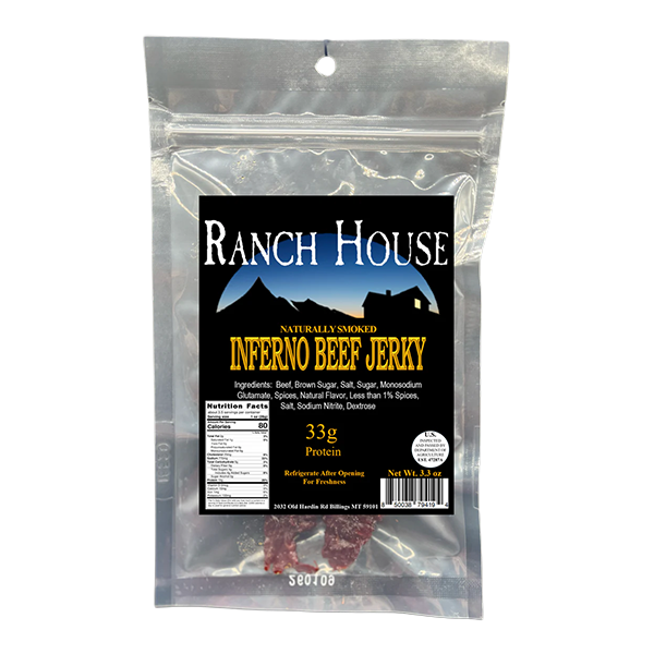 Ranch House - Beef Jerky - Inferno 3.3oz