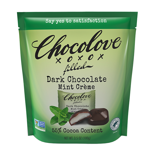 Chocolove - Bites - Dark Chocolate Mint Creme 8/3.5oz