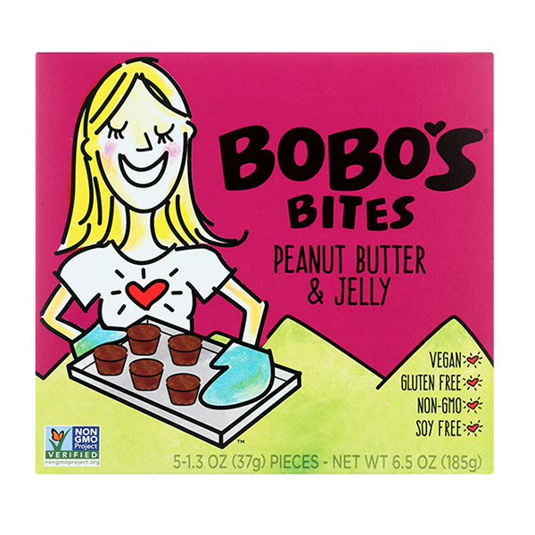 Bobo's - Bites - Peanut Butter And Jelly 5-pack 1.3oz