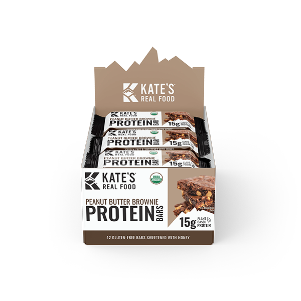 Kates Real Food - Protein Bar - Peanut Butter Brownie 12/2.2oz