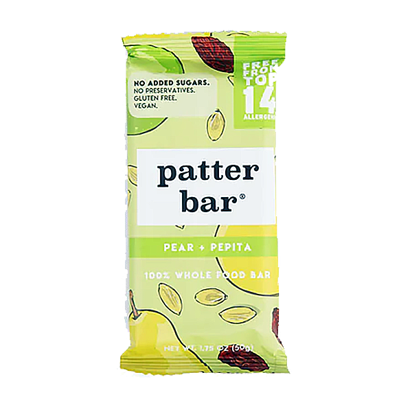 Patter Bar - Nutritional Bar - Pear Pepita 12/1.75oz
