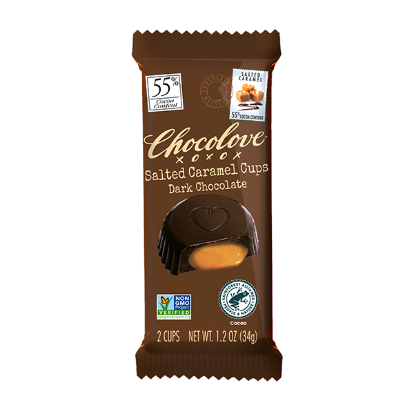 Chocolove - Cups - Salted Caramel Dark Chocolate 12/1.2oz (K)