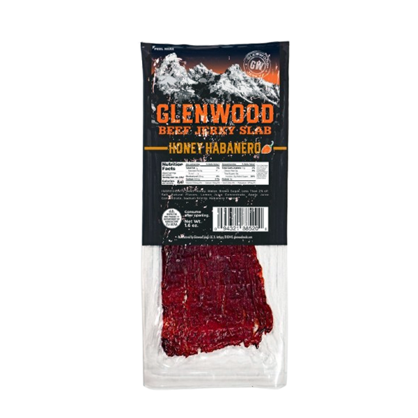 Glenwood Snacks - Meat Slab - Honey Habanero Big Slab 1.6oz