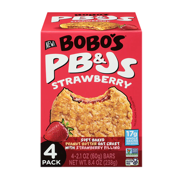 Bobo's - PB&Js- Strawberry 4-pack 8.4oz