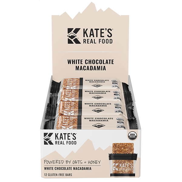 Kates Real Food - Nutritional Bar - White Chocolate Macadamia 12/2.2oz