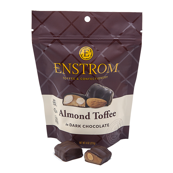 Enstrom - Toffee - Dark Chocolate Almond Petites Bag 6/4oz (24346/24357P) - Colorado Food Showroom