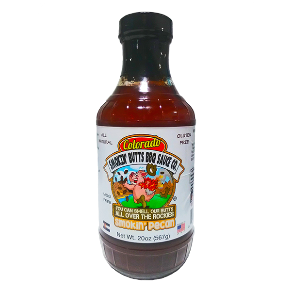 Colorado Smokin' Butts - Sauce - Smokin' Pecan BBQ 12/20oz - Colorado Food Showroom