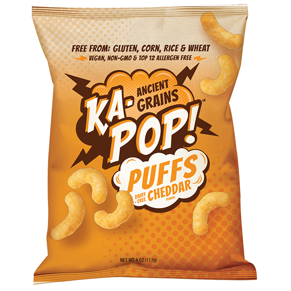 Ka-Pop! - Puffs - Vegan Cheddar 4oz - Colorado Food Showroom