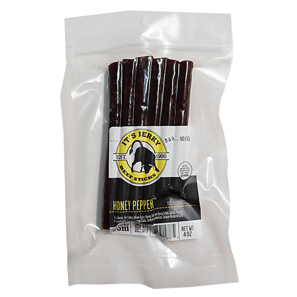 It's Jerky - Stick Bags - Honey Pepper 4oz - Colorado Food Showroom