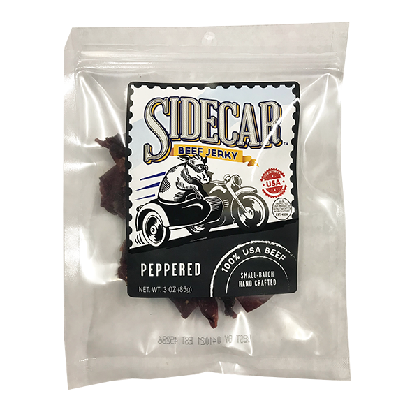 Side Car - Beef Jerky - Peppered 3oz - Colorado Food Showroom