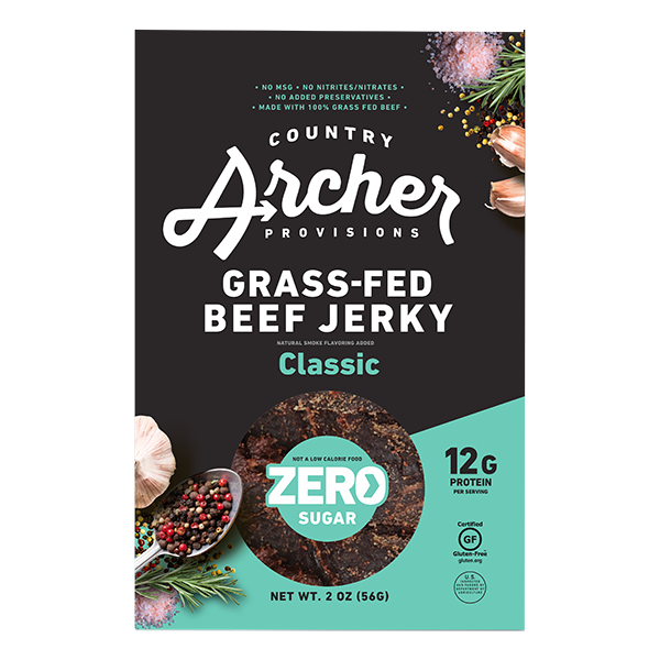 Country Archer - Zero Sugar - Classic Beef Jerky 2oz - Colorado Food Showroom