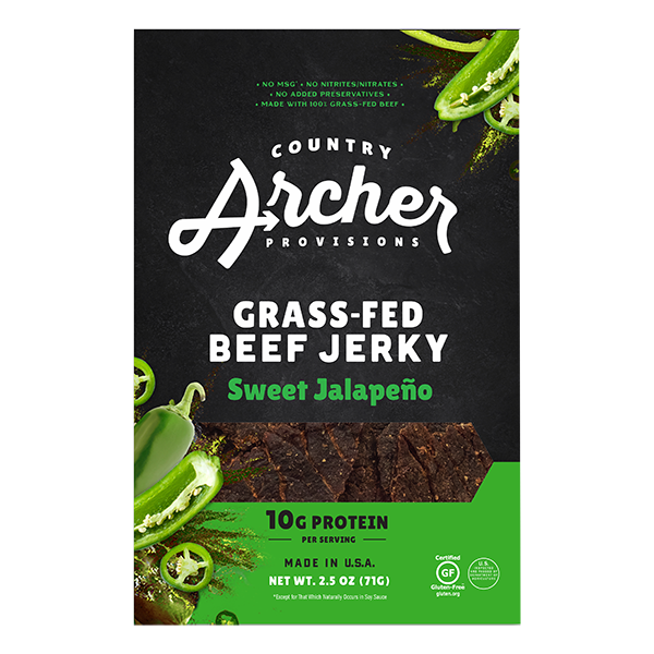 Country Archer - Traditional Jerky - Jalapeño Beef Jerky 2.5oz - Colorado Food Showroom