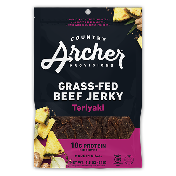 Country Archer - Traditional Jerky - Teriyaki Beef Jerky 2.5oz - Colorado Food Showroom