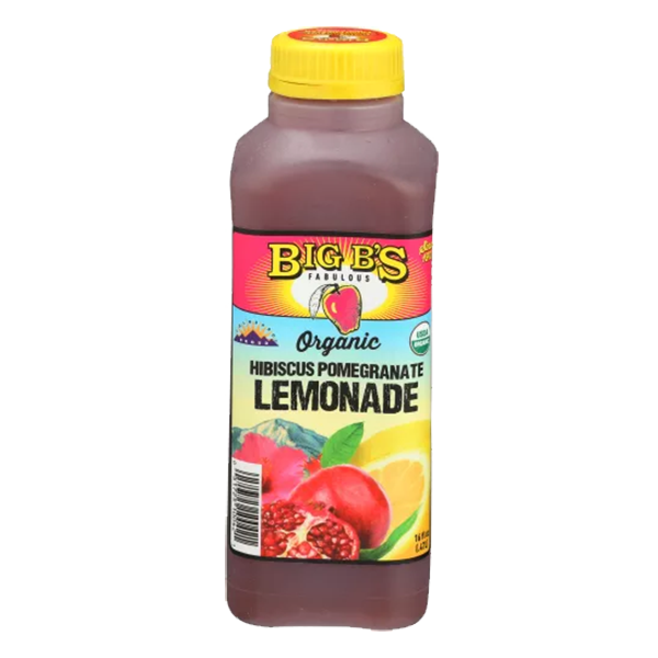 Big Bs - Organic Lemonade - Hibiscus Pomegranate Lemonade 12/16oz - Colorado Food Showroom