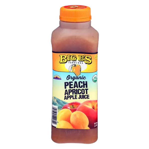 Big Bs - Organic Juice - Peach Apricot Apple Juice 12/16oz - Colorado Food Showroom