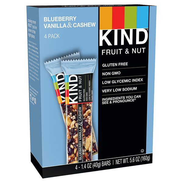 Kind Bar - Nutritional Bar -  Blueberry Vanilla & Cashew 12/1.4oz - Colorado Food Showroom
