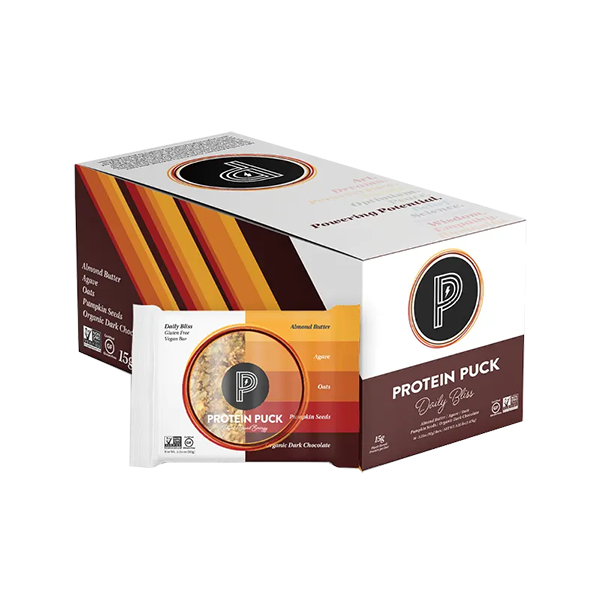 Protein Puck - Nutritional Bar - Daily Bliss (Almond Chocolate Chip) 16/3.25oz - Colorado Food Showroom