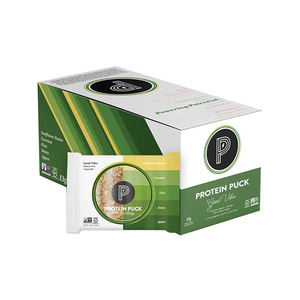 Protein Puck - Nutritional Bars - Good Vibes (Sunflower Butter) 16/3.25oz - Colorado Food Showroom