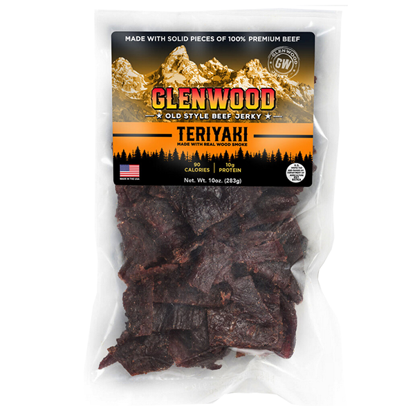 Glenwood Snacks - Beef Jerky - Teriyaki 10oz - Colorado Food Showroom