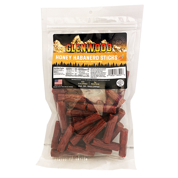 Glenwood Snacks - Snack Sticks - Honey Habanero 10oz - Colorado Food Showroom