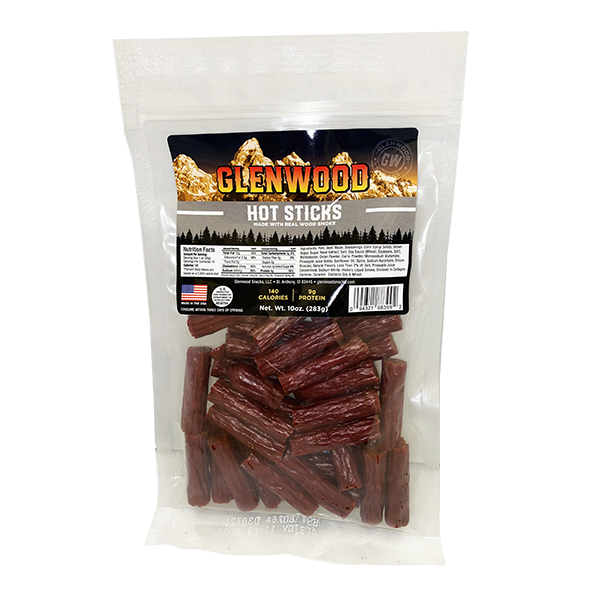 Glenwood Snacks - Snack Sticks - Hot Sticks 10oz - Colorado Food Showroom