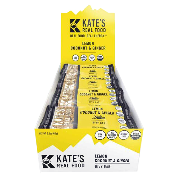 Kates Real Food - Nutritional Bar - Lemon Coconut & Ginger 12/2.2oz - Colorado Food Showroom