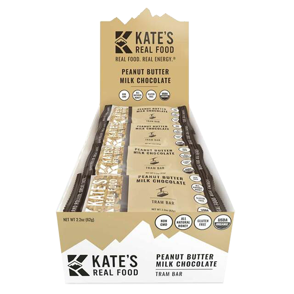 Kates Real Food - Nutritional Bar - Peanut Butter Milk Chocolate 12/2.2oz - Colorado Food Showroom