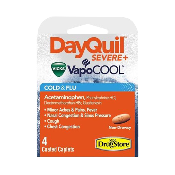 Lil Drug Store - Cold/Allergy/Sinus - Dayquil Severe Cold & Flu 6/4ct - Colorado Food Showroom