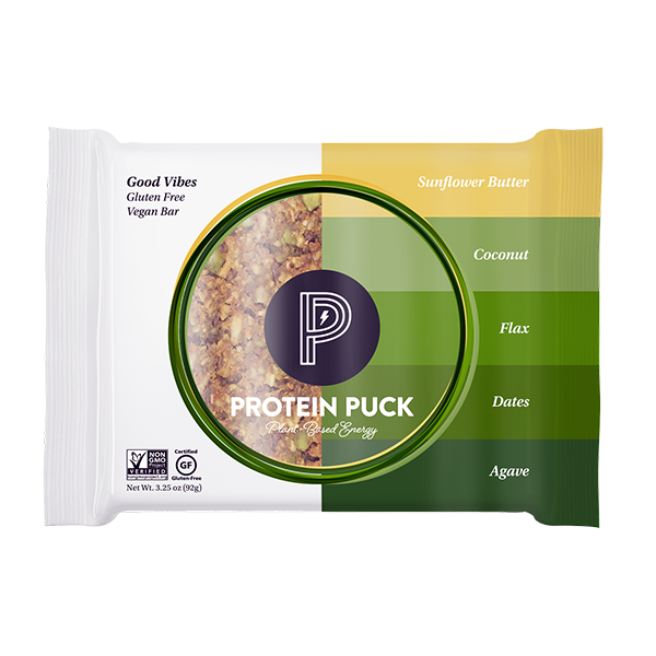 Protein Puck - Nutritional Bars - Good Vibes (Sunflower Butter) 16/3.25oz - Colorado Food Showroom