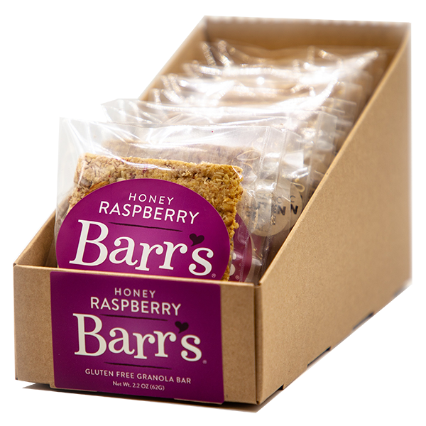 Mrs. Barrs - Nutritional Bar - Honey Raspberry Granola Bar 12/2.2oz - Colorado Food Showroom