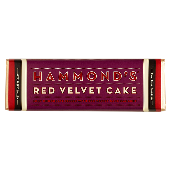 Hammond's - Chocolate Bar - Red Velvet Cake 12/2.25oz - Colorado Food Showroom