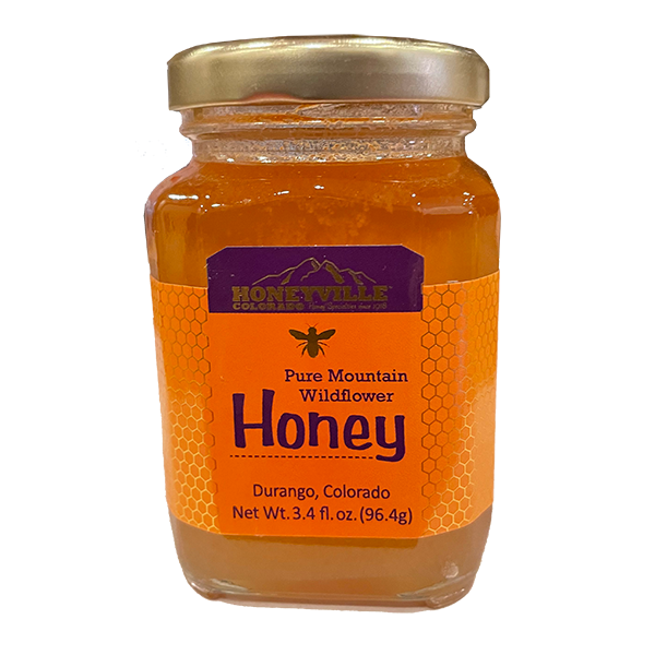 Honeyville - Plain Honey - Wildflower Honey 12/3.4oz - Colorado Food Showroom