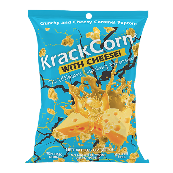 Krack Corn - Popcorn - Caramel Corn w/ CHEESE! 6/8.5oz ***SPECIAL ORDER