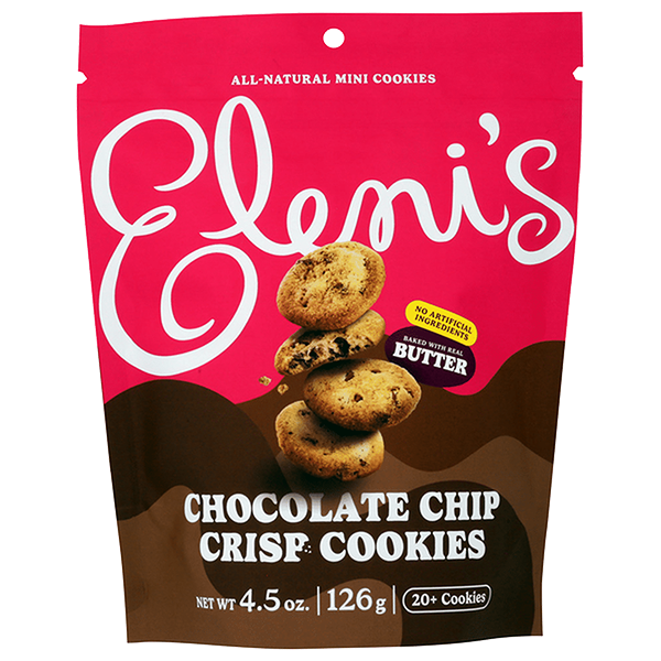 Eleni's Cookies - Mini Crisp Cookie Pouch - Chocolate Chip 4.5oz