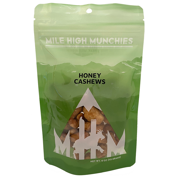 Mile High Munchies - Nuts - Honey Cashews 4oz