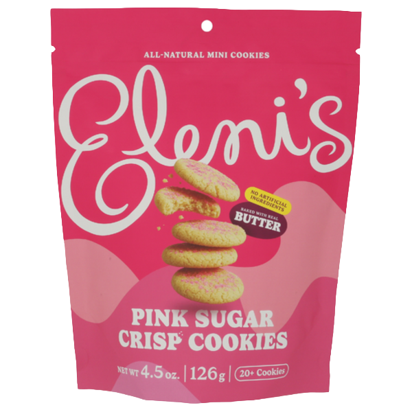 Eleni's Cookies - Mini Crisp Cookie Pouch - Pink Sugar 4.5oz