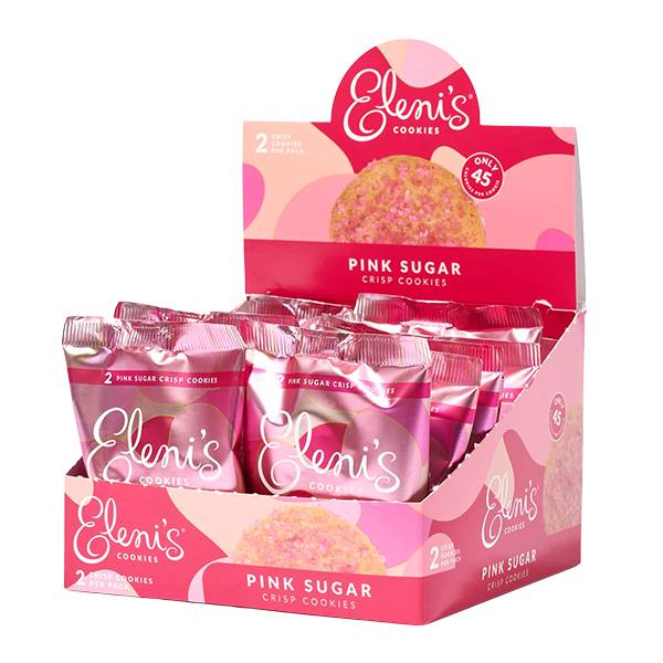 Eleni's Cookies - Twin-Pack Display - Pink Sugar 14/0.71oz