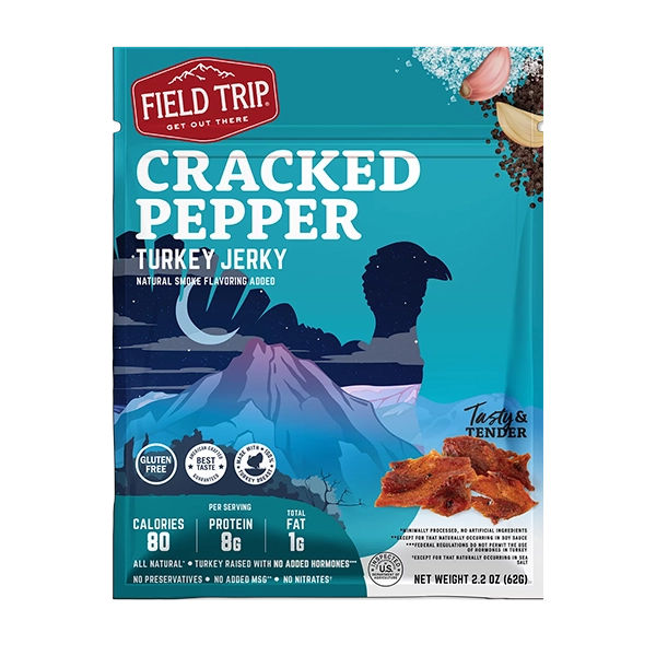 Field Trip Snacks - Turkey Jerky - Cracked Pepper 2.2oz