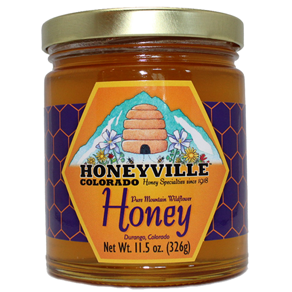 Honeyville - Plain Honey - Wildflower Honey 12/11.5oz - Colorado Food Showroom