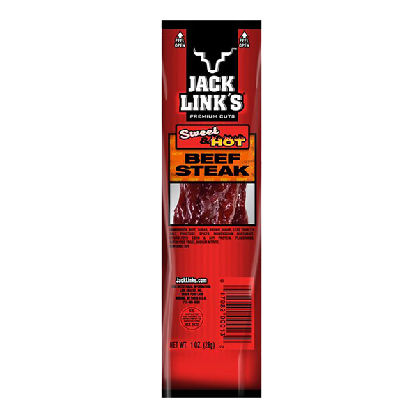 Jack Links - Beef Steak - Sweet & Hot 12/1oz - Colorado Food Showroom