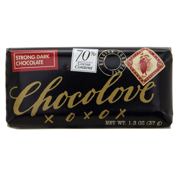 Chocolove - Mini Bars - Strong Dark Chocolate 70% 12/1.3oz (K) - Colorado Food Showroom